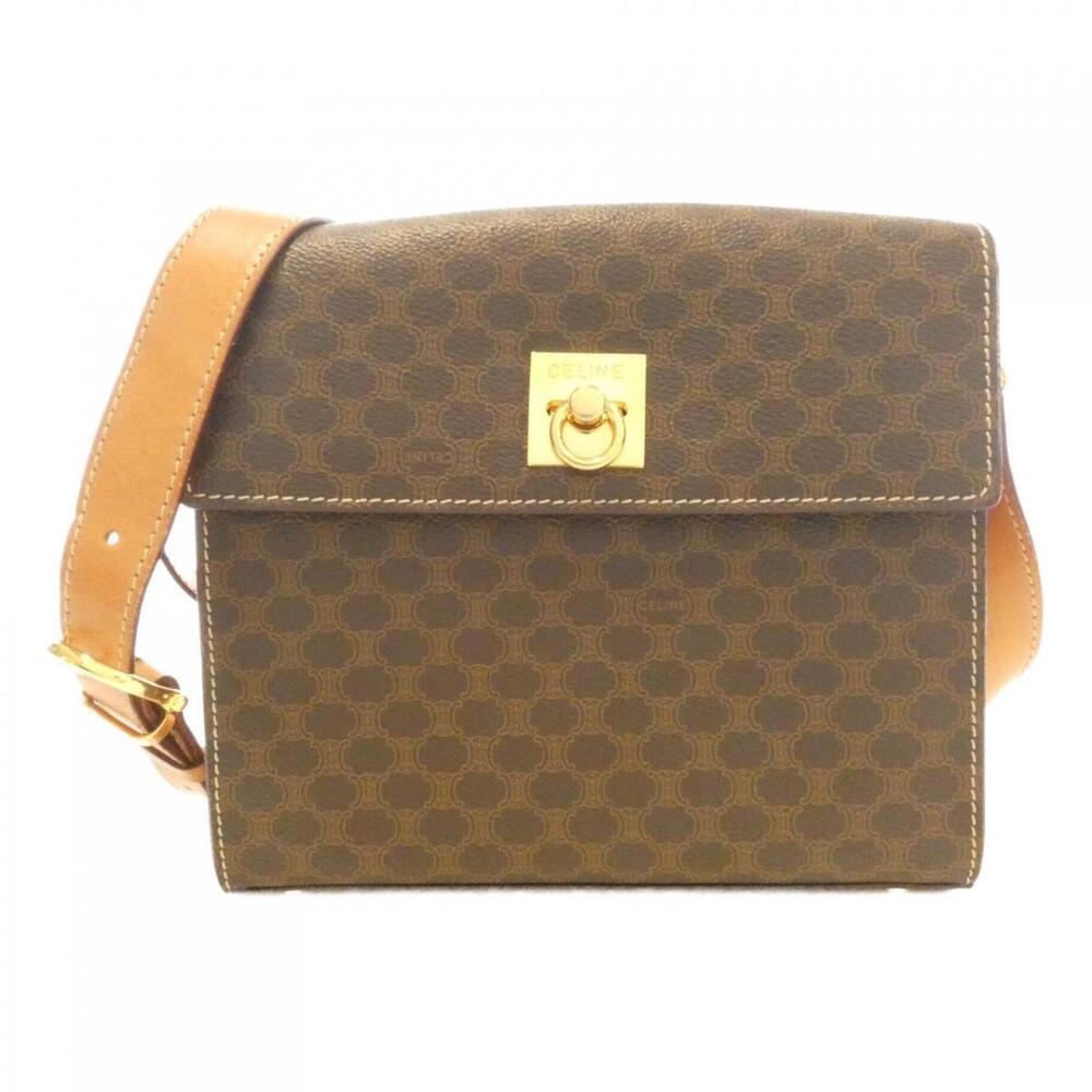 Celine Macadam shoulder bag iconic brown monogram
